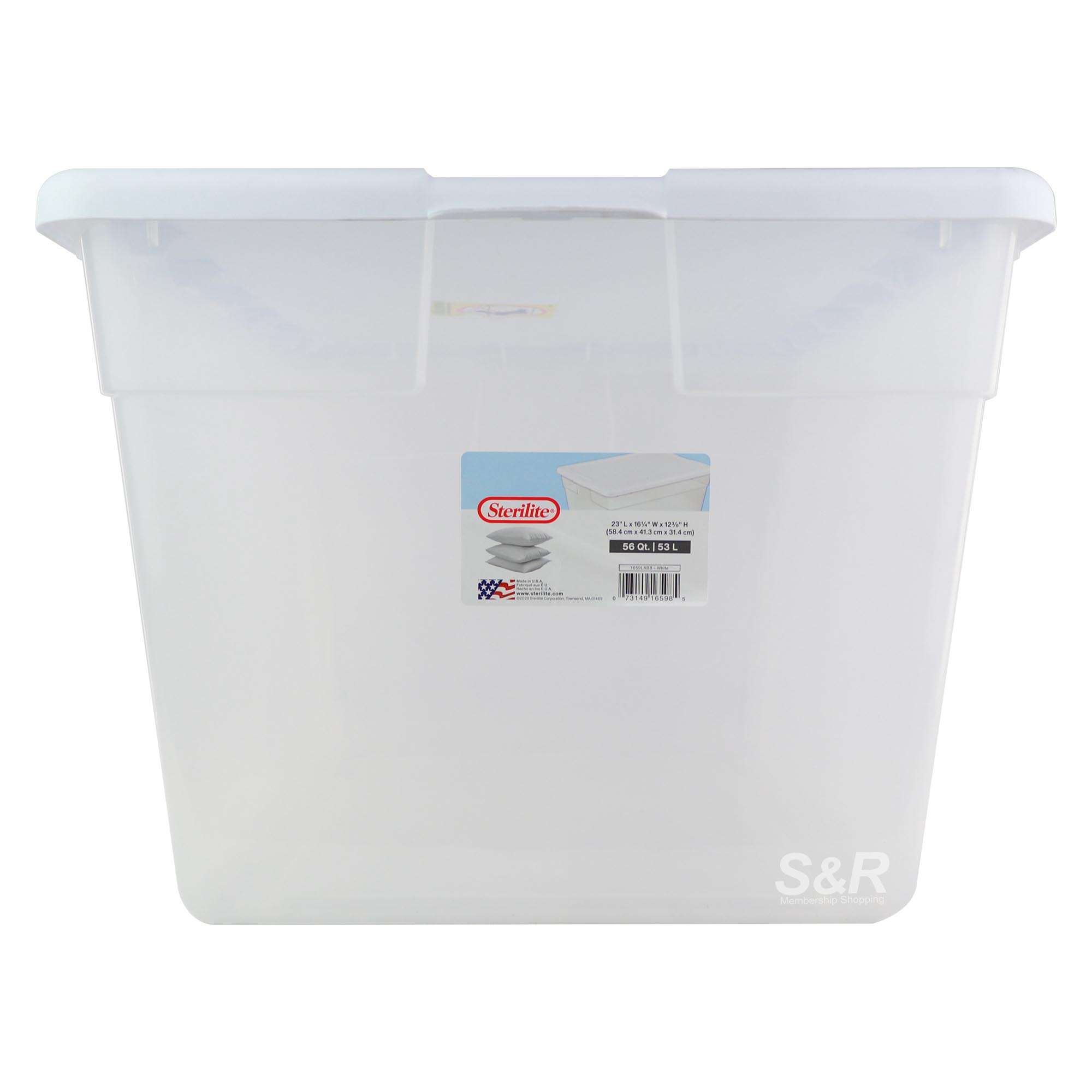Sterilite White Storage Box 50L capacity Sterilite White Storage Box 50L capacity